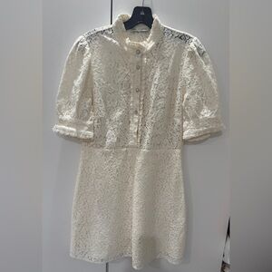 Elegant Cream Lace Zara Dress
